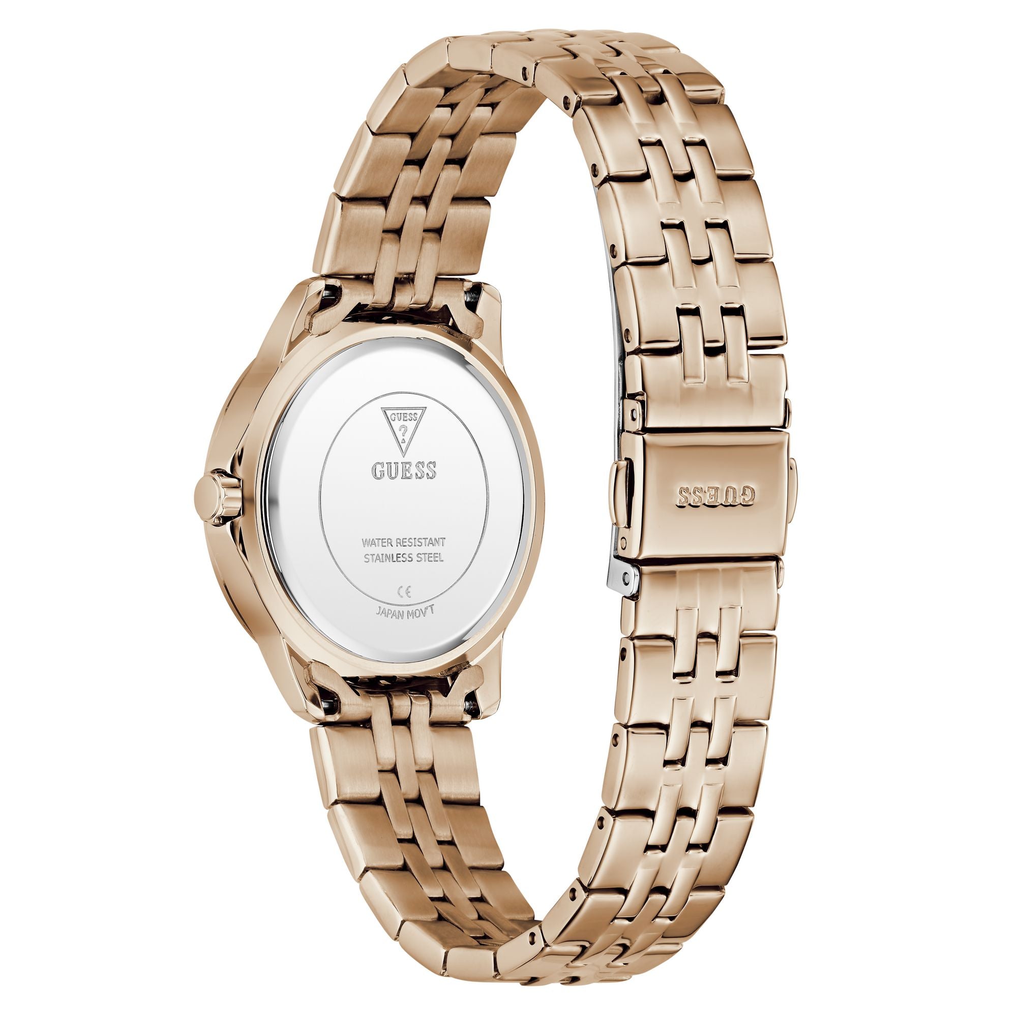 Guess Round 32mm White Dial Analog Women Watch - GW1027L4 Watch Guess
