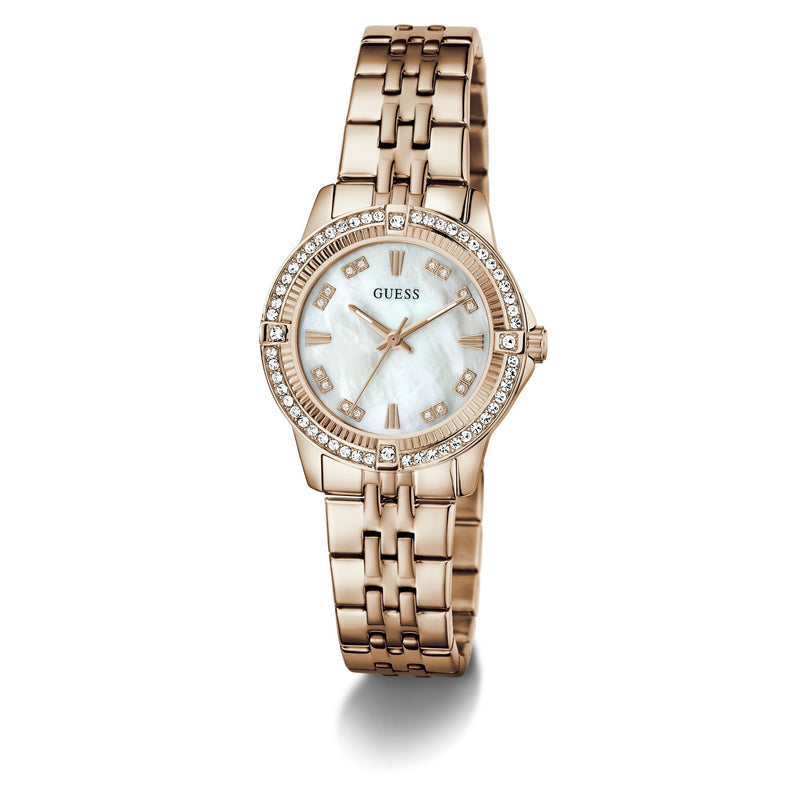 Guess Round 32mm White Dial Analog Women Watch - GW1027L4 Watch Guess
