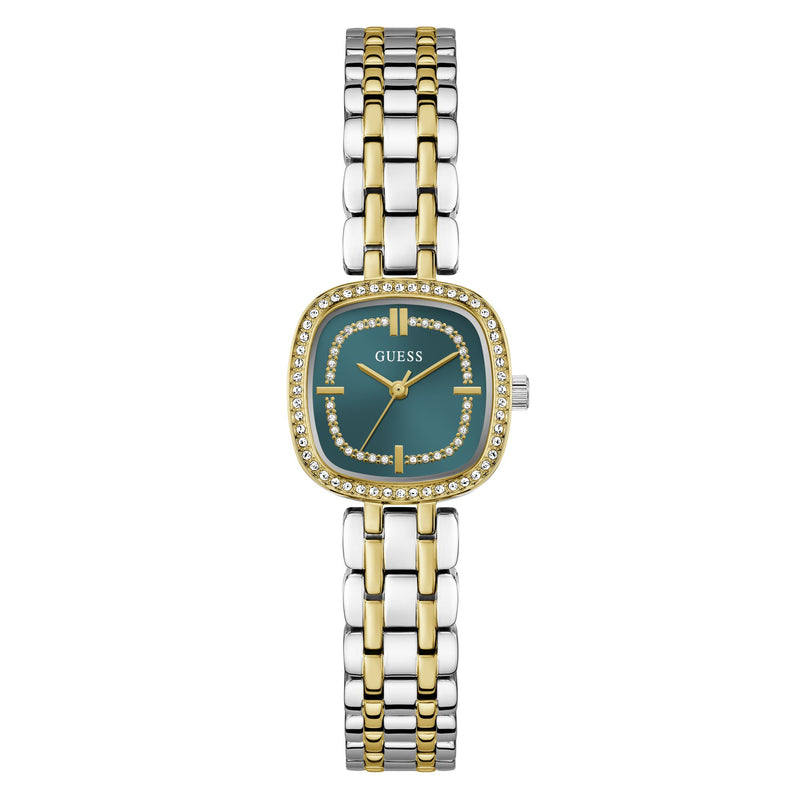 Guess Square 25mm Teal Dial Analog Women Watch - GW1018L6 Watch Guess