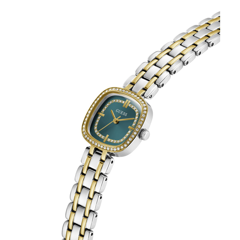 Guess Square 25mm Teal Dial Analog Women Watch - GW1018L6 Watch Guess