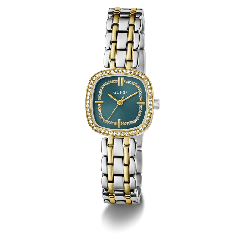 Guess Square 25mm Teal Dial Analog Women Watch - GW1018L6 Watch Guess