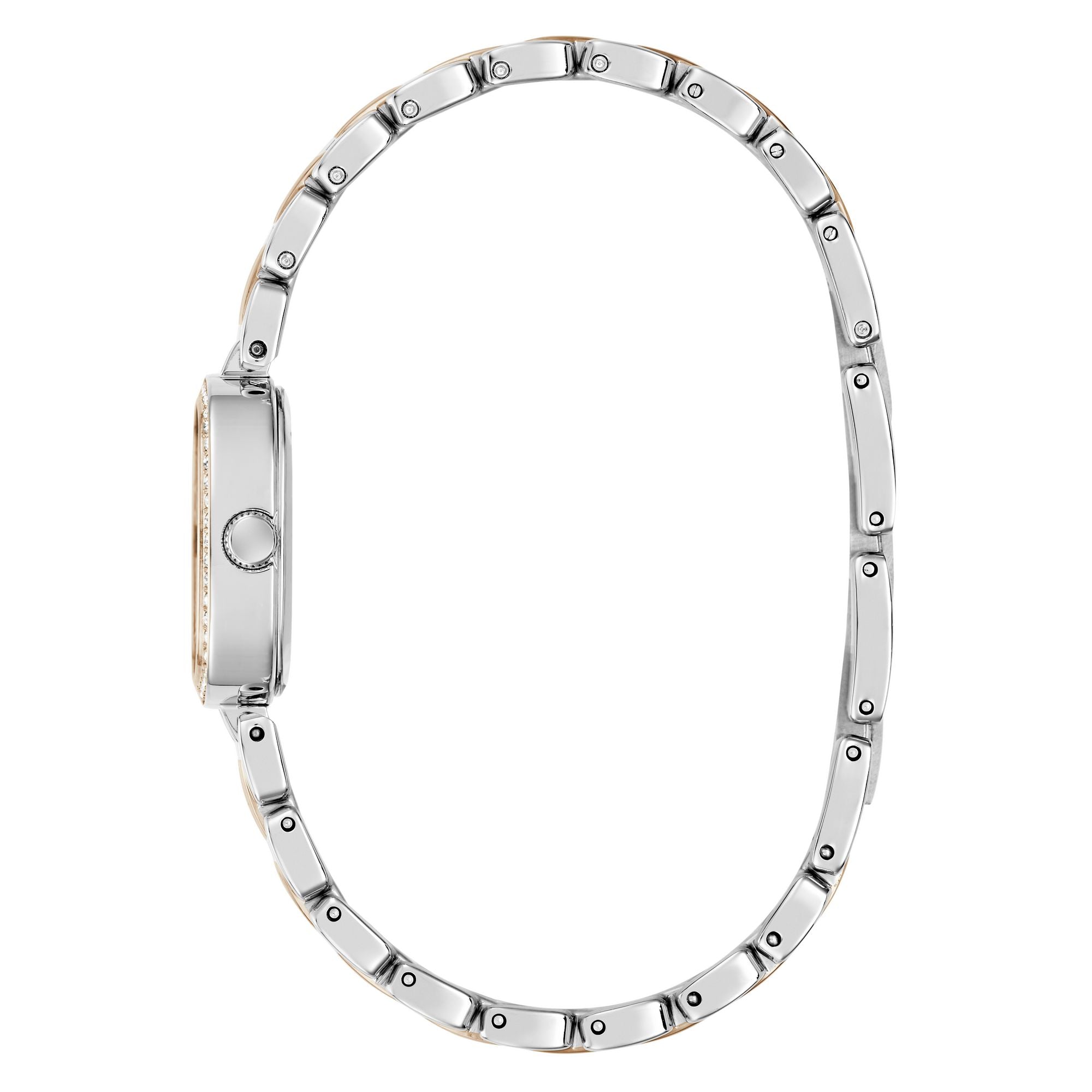 Guess Square 25mm White Dial Analog Women Watch - GW1018L5 Watch Guess
