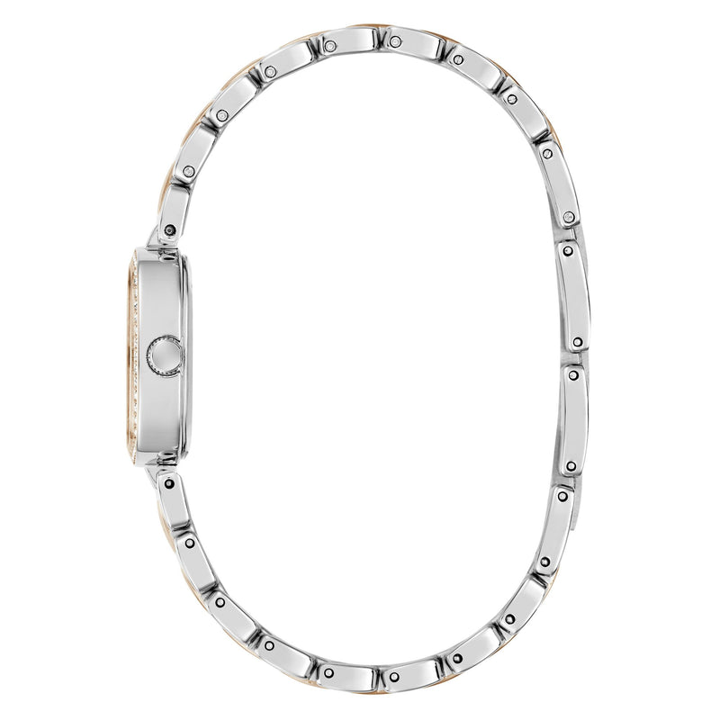 Guess Square 25mm White Dial Analog Women Watch - GW1018L5 Watch Guess