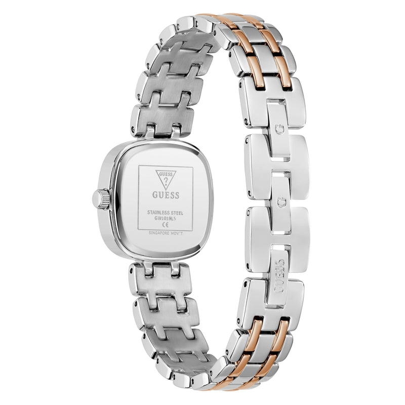 Guess Square 25mm White Dial Analog Women Watch - GW1018L5 Watch Guess