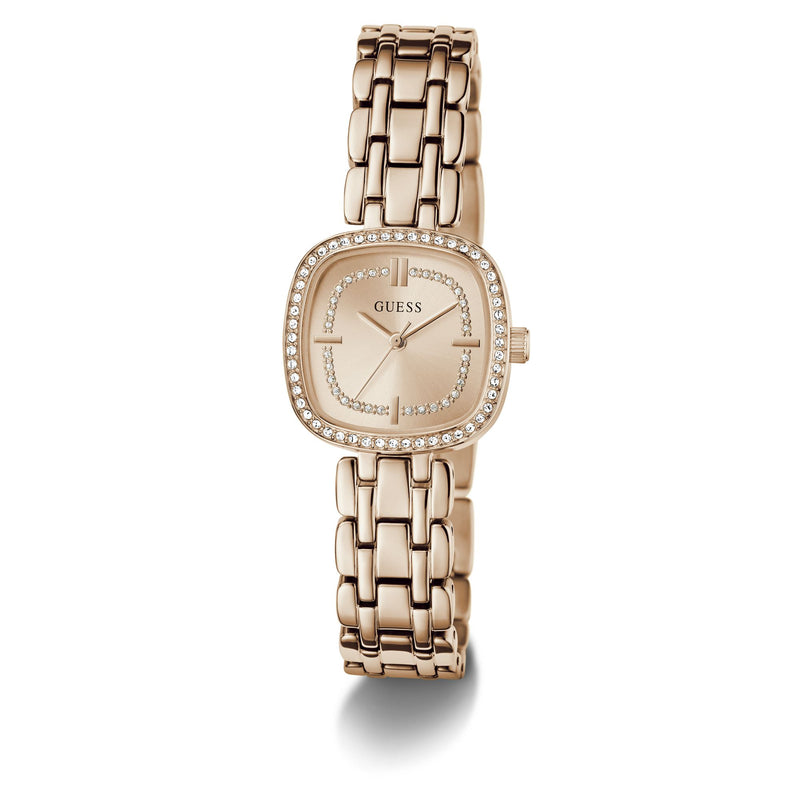 Guess Square 25mm Rose Gold Dial Analog Women Watch - GW1018L4 Watch Guess