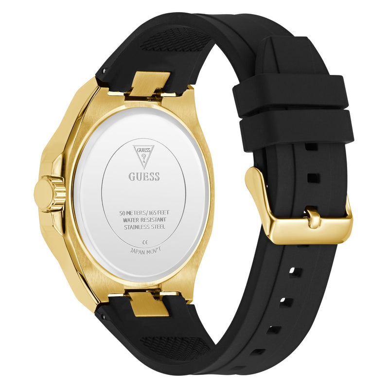 Guess Round 46mm Black Dial Analog Men Watch - GW1002G2 Watch Guess