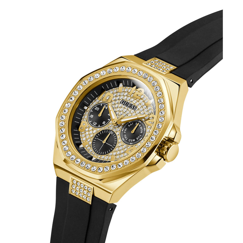Guess Round 46mm Black Dial Analog Men Watch - GW1002G2 Watch Guess