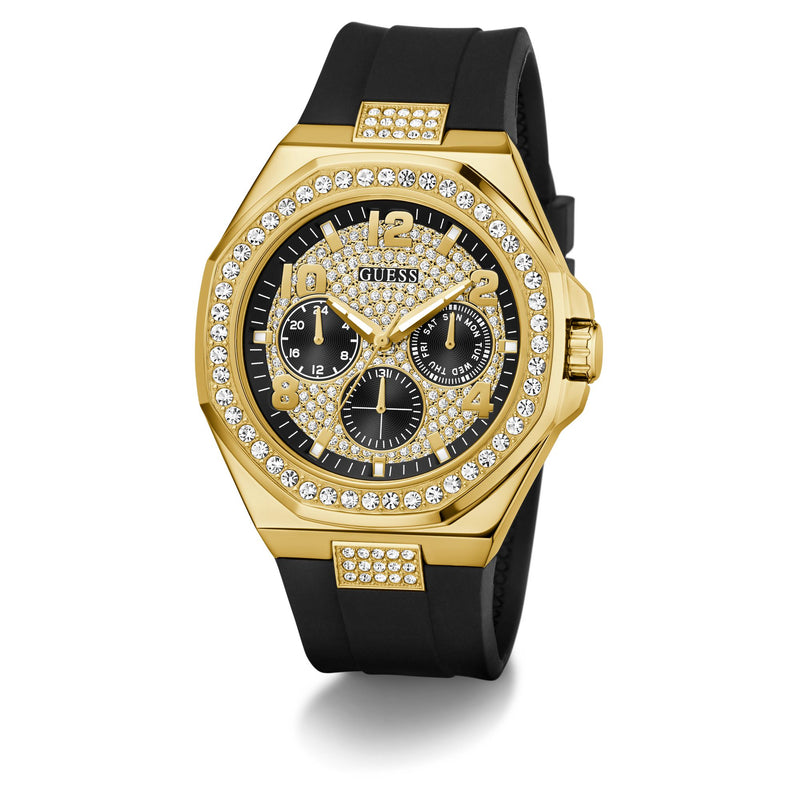 Guess Round 46mm Black Dial Analog Men Watch - GW1002G2 Watch Guess