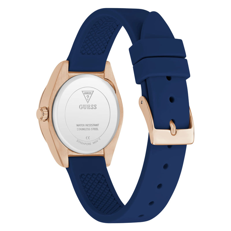 Guess Round 30mm Blue Dial Analog Women Watch - GW1000L4 Watch Guess