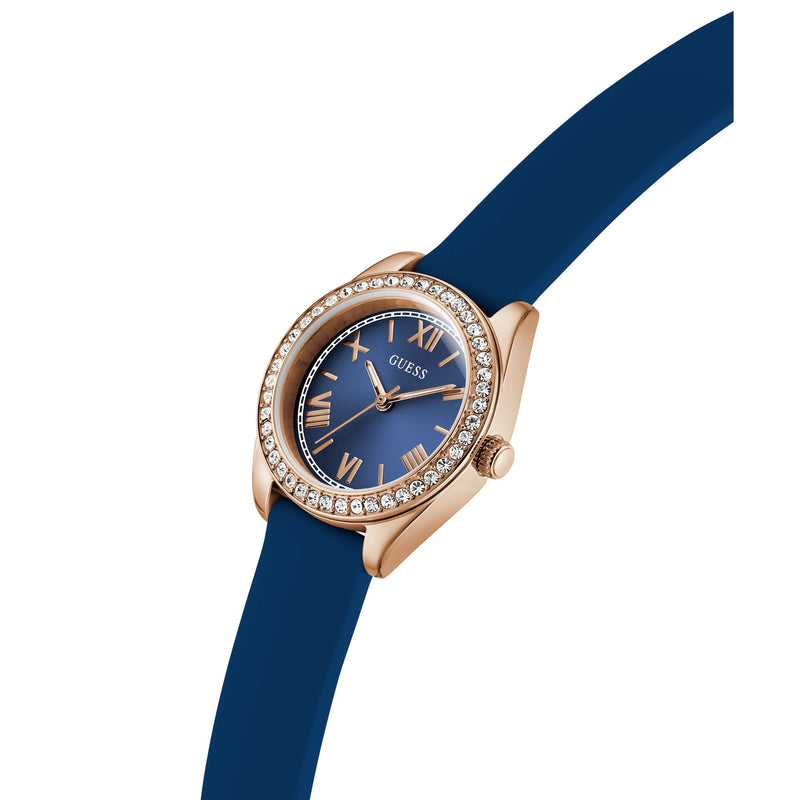 Guess Round 30mm Blue Dial Analog Women Watch - GW1000L4 Watch Guess