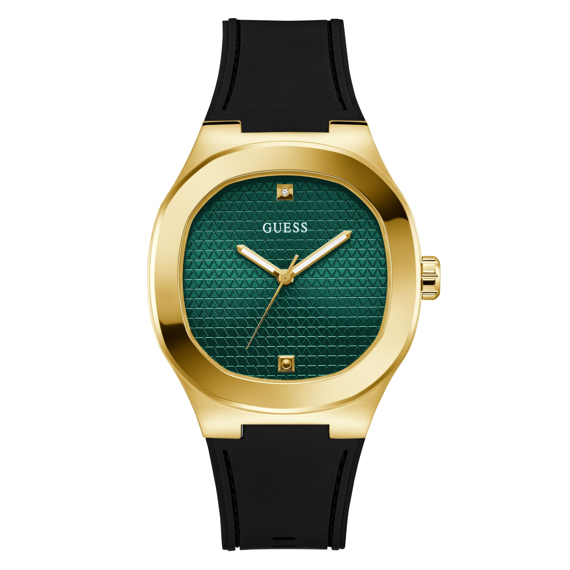 Guess Square 42mm Green Dial Analog Men Watch - GW1005G2
