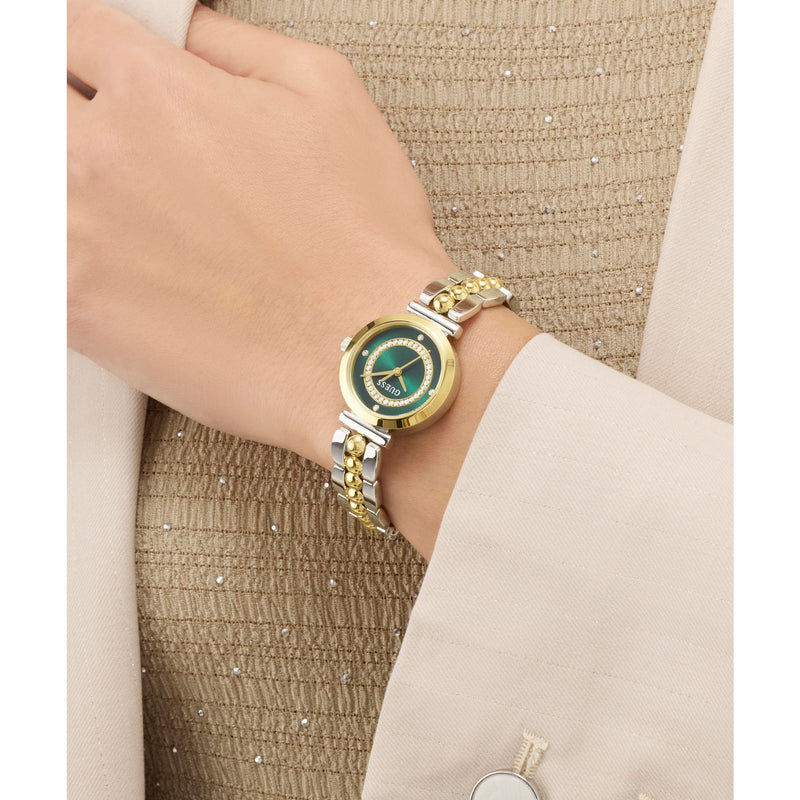 Guess Round 26mm Green Dial Analog Women Watch - GW0994L3 Watch Guess