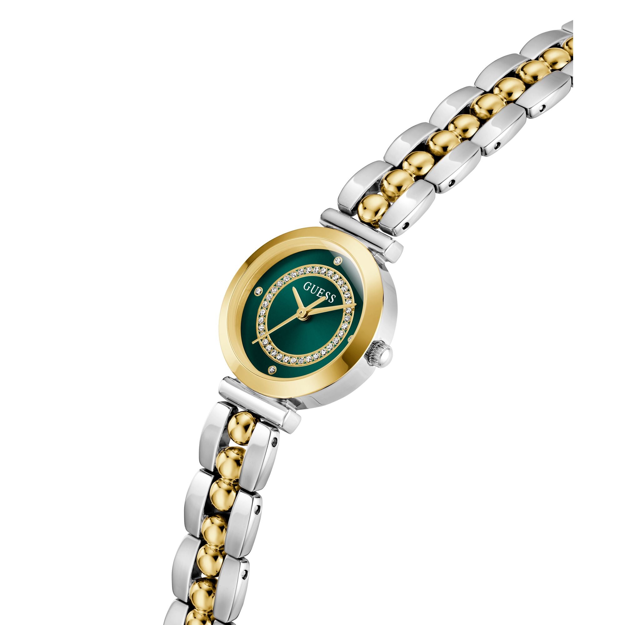Guess Round 26mm Green Dial Analog Women Watch - GW0994L3 Watch Guess