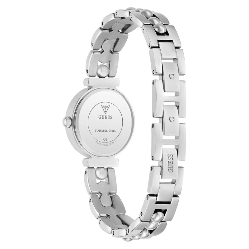 Guess Round 26mm White Dial Analog Women Watch - GW0994L1 Watch Guess