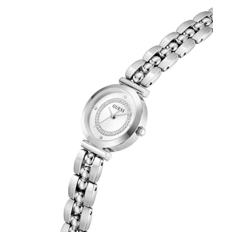 Guess Round 26mm White Dial Analog Women Watch - GW0994L1 Watch Guess