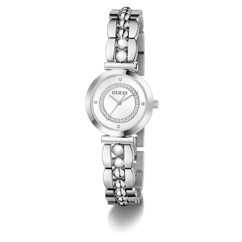 Guess Round 26mm White Dial Analog Women Watch - GW0994L1 Watch Guess