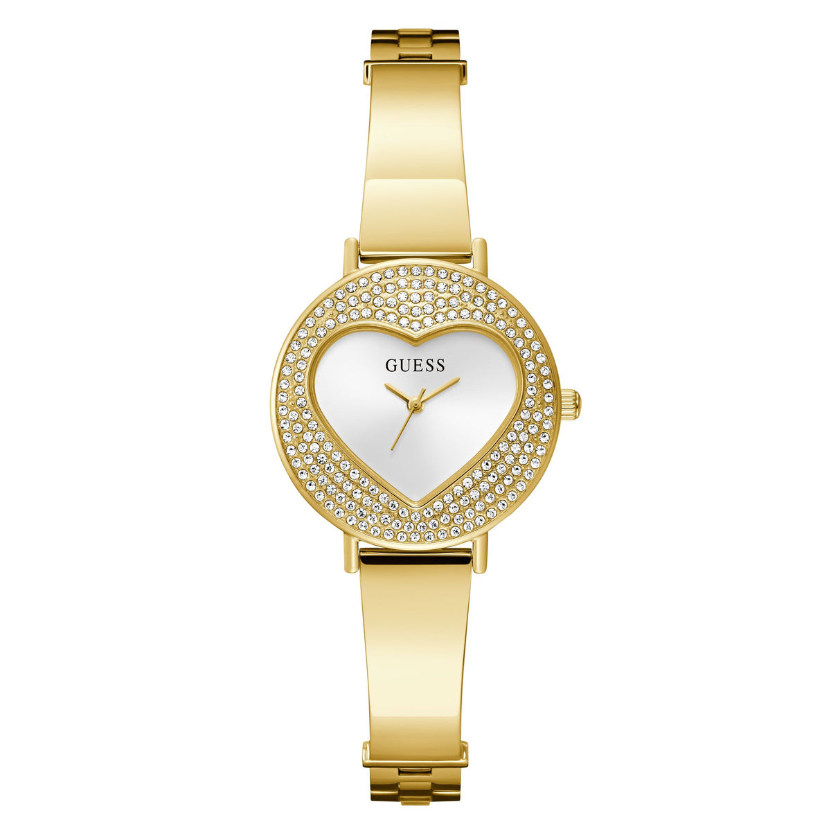 Guess Round 30mm White Dial Analog Women Watch - GW0991L2