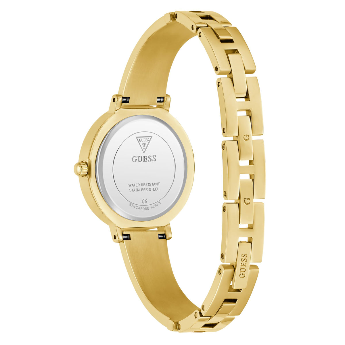 Guess Round 30mm White Dial Analog Women Watch - GW0991L2