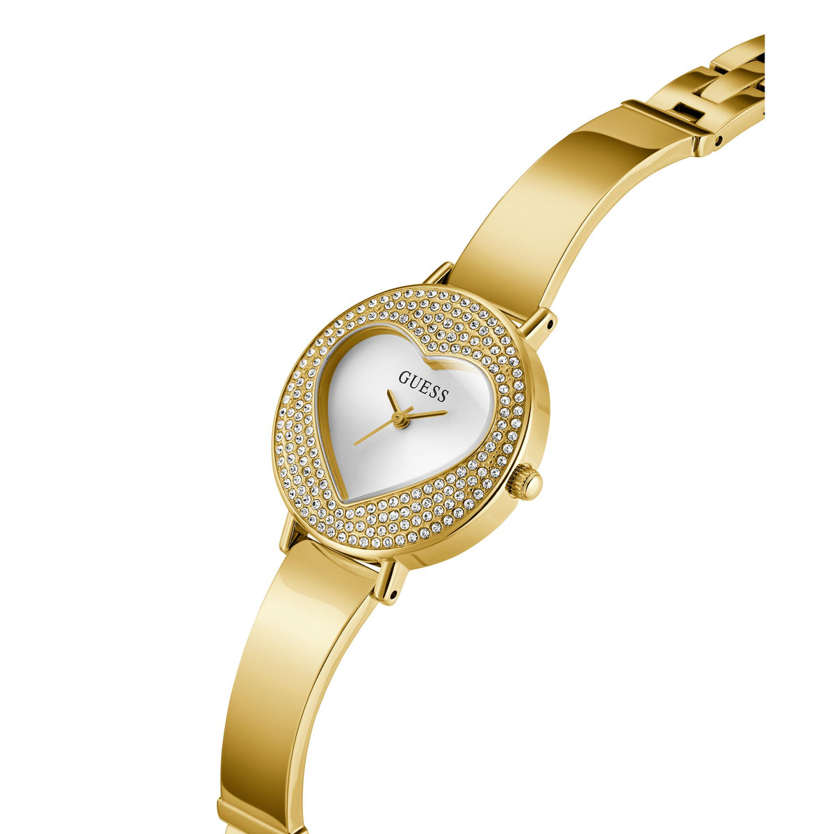 Guess Round 30mm White Dial Analog Women Watch - GW0991L2