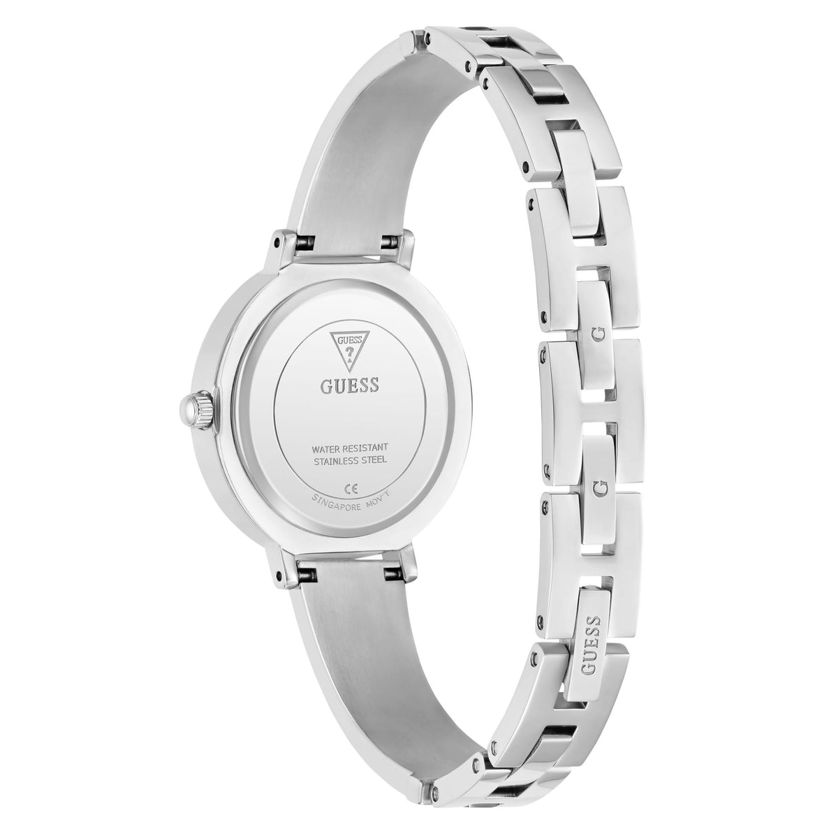 Guess Round 30mm White Dial Analog Women Watch - GW0991L1 Watch Guess