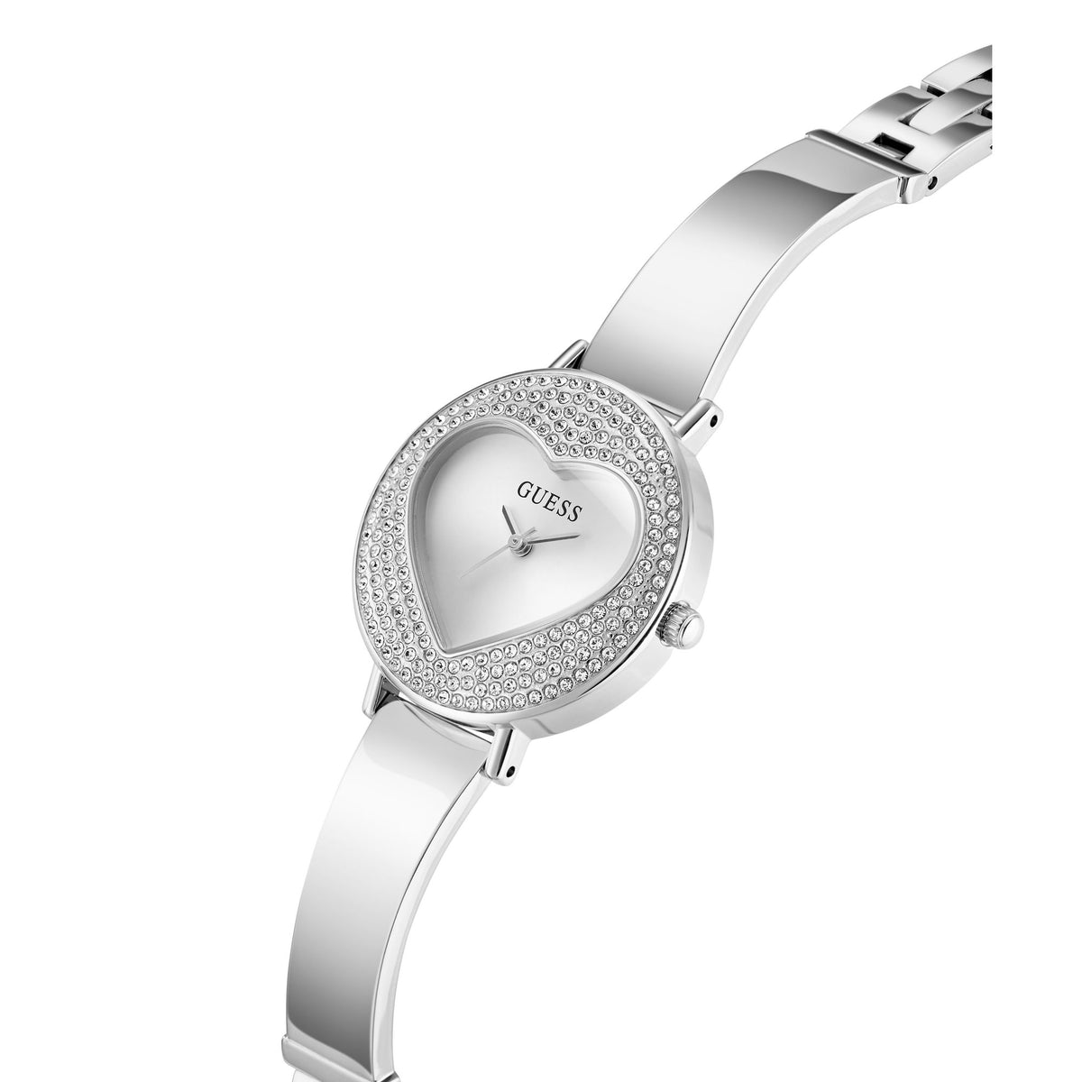 Guess Round 30mm Silver Dial Analog Women Watch - GW0991L1