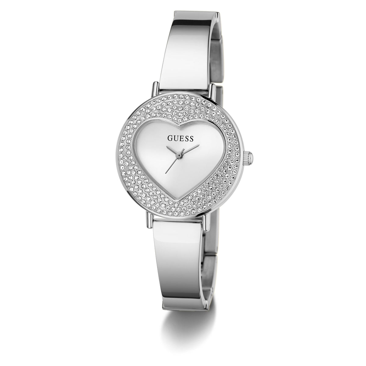 Guess Round 30mm White Dial Analog Women Watch - GW0991L1 Watch Guess