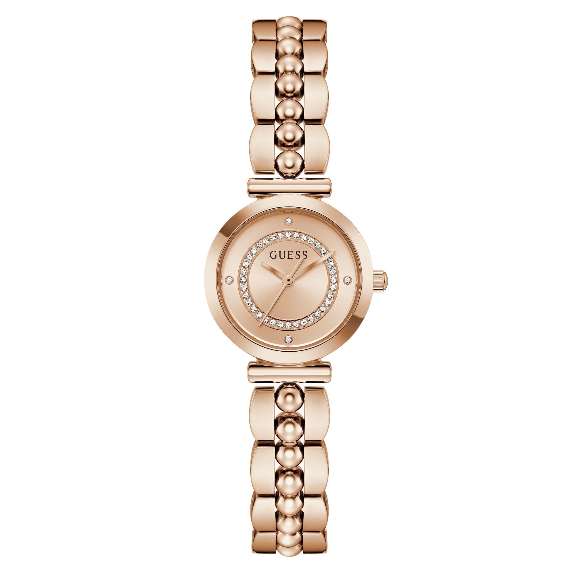 Guess Round 26mm Rose Gold Dial Analog Women Watch - GW0994L4
