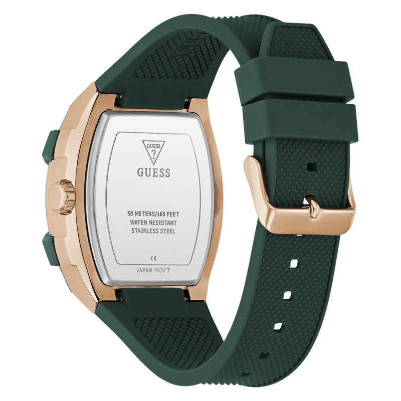 Guess Rectangle 44mm Green Dial Analog Men Watch - GW0956G6 Watch Guess