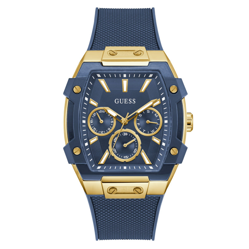Guess Rectangle 44mm Blue Dial Analog Men Watch - GW0956G5 Watch Guess