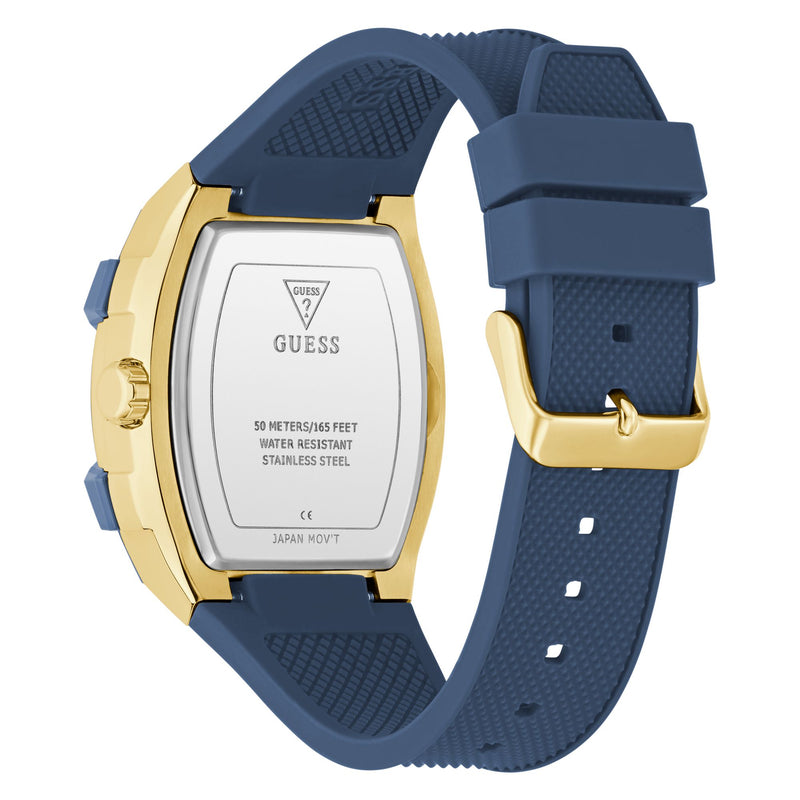Guess Rectangle 44mm Blue Dial Analog Men Watch - GW0956G5 Watch Guess