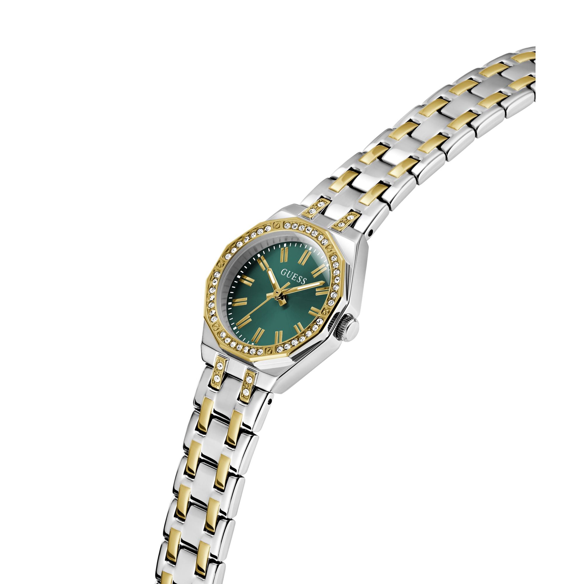 Guess Round 25mm Green Dial Analog Women Watch - GW0931L8