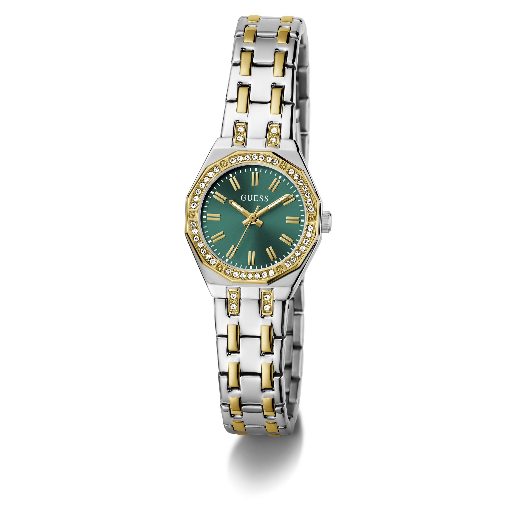 Guess Round 25mm Green Dial Analog Women Watch - GW0931L8