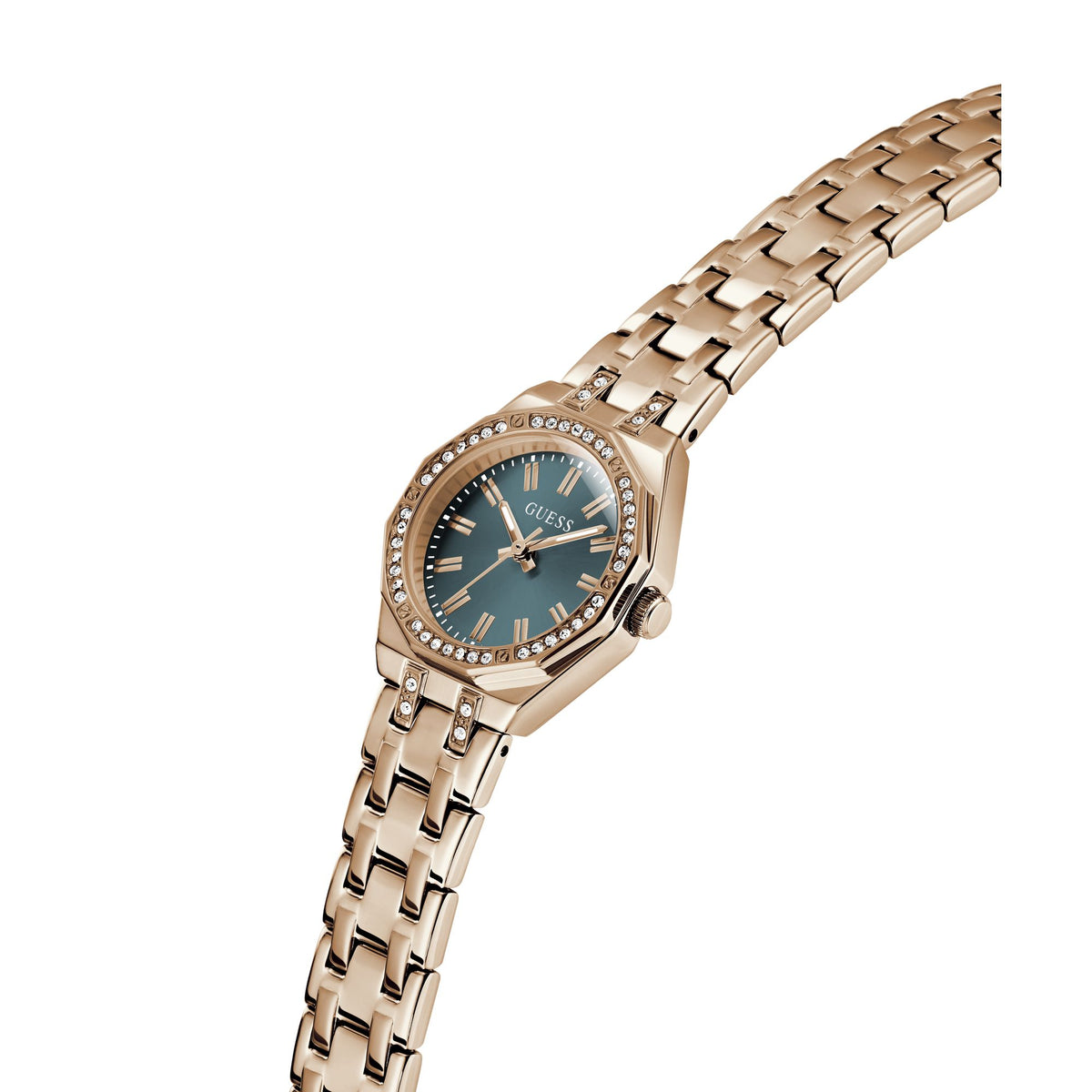 Guess Round 25mm Teal Dial Analog Women Watch - GW0931L7