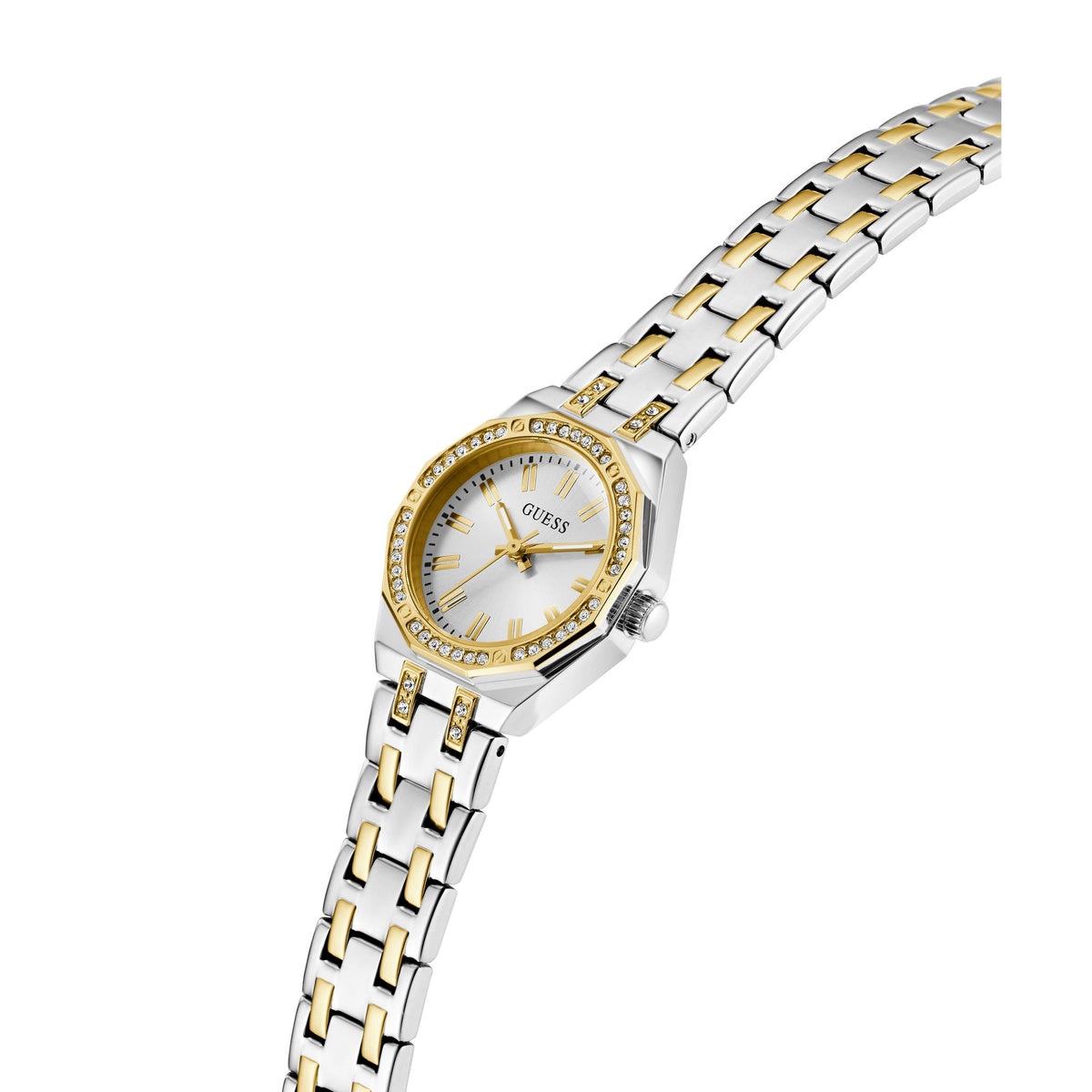 Guess Round 25mm Silver Dial Analog Women Watch - GW0931L3