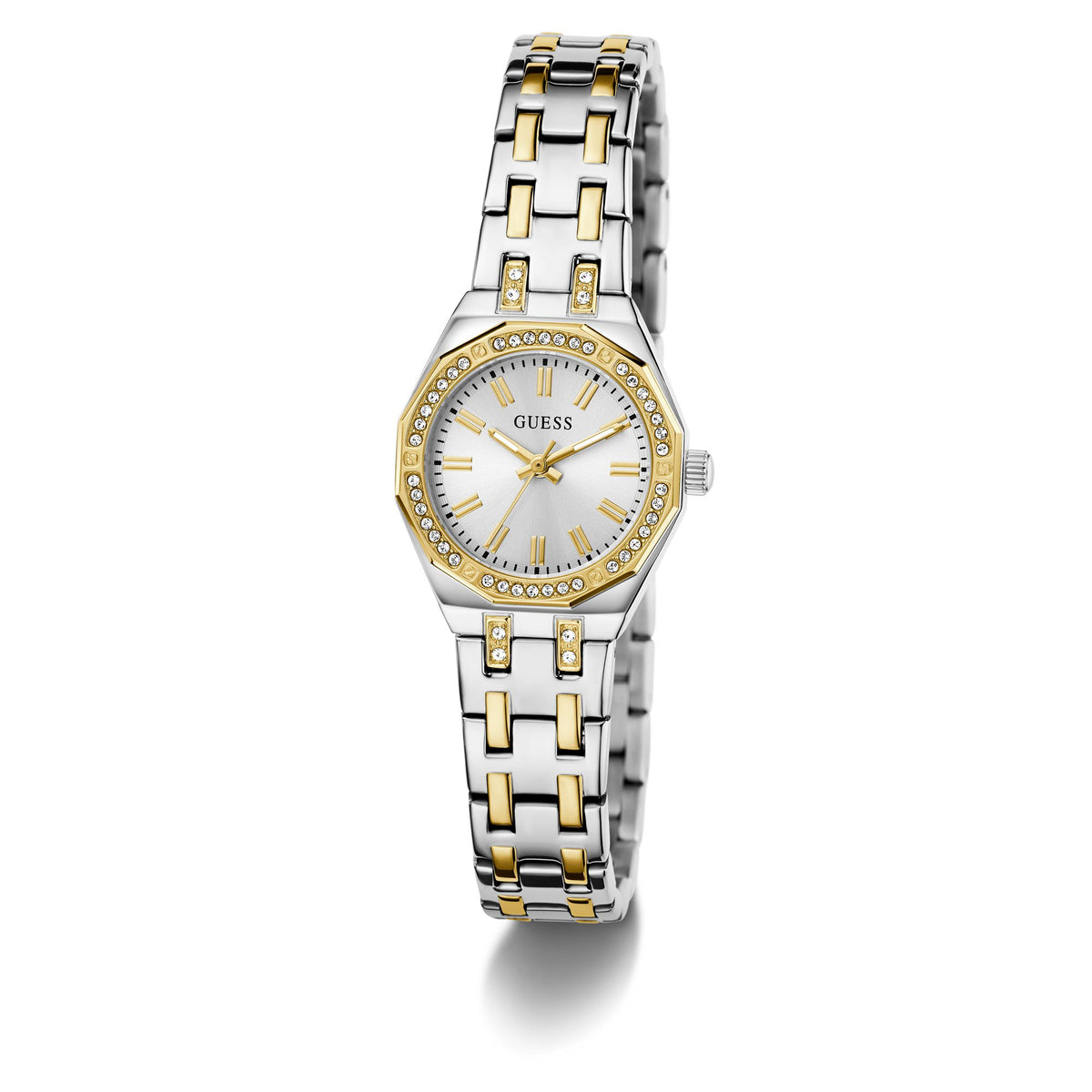 Guess Round 25mm Silver Dial Analog Women Watch - GW0931L3 Watch Guess