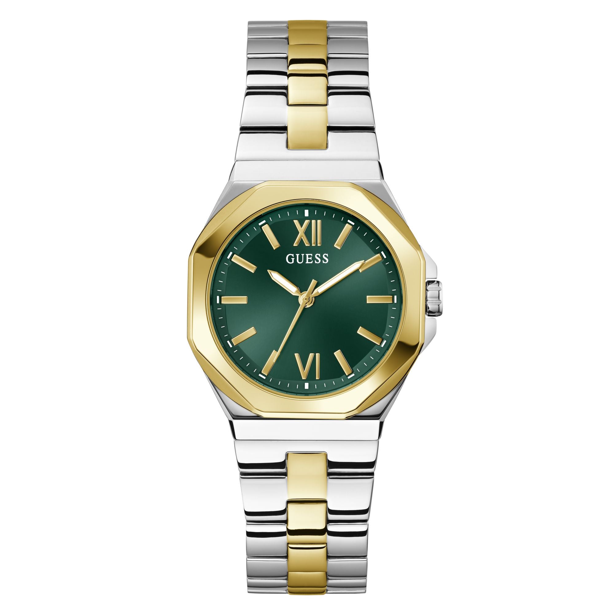 Guess Round 34mm Green Dial Analog Women Watch - GW0873L4