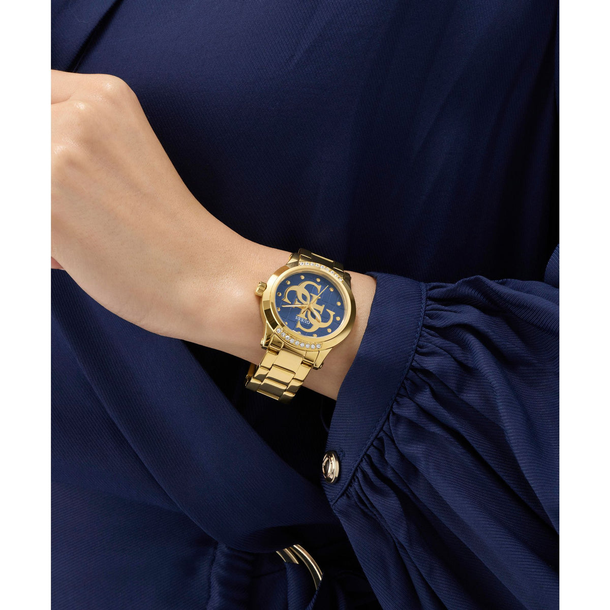 Guess Round 36mm Blue Dial Analog Women Watch - GW0861L6 Watch Guess