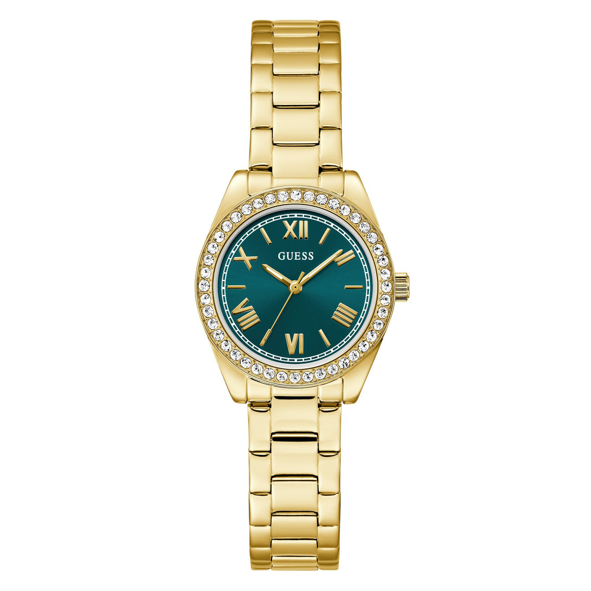Guess Round 30mm Teal Dial Analog Women Watch - GW0841L9