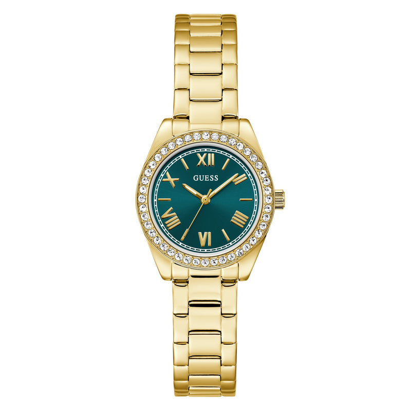 Guess Round 30mm Teal Dial Analog Women Watch - GW0841L9 Watch Guess