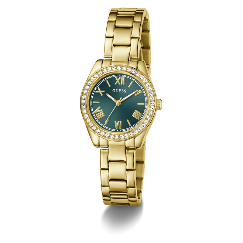 Guess Round 30mm Teal Dial Analog Women Watch - GW0841L9 Watch Guess