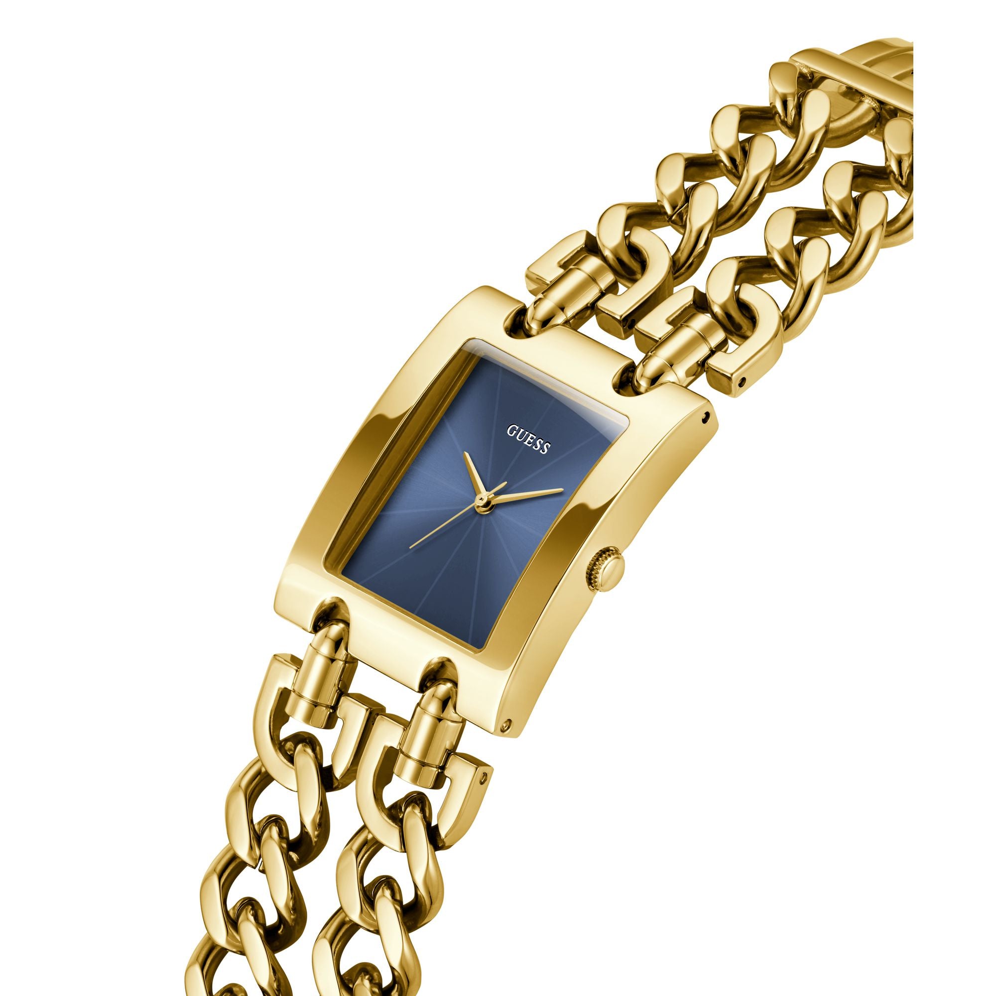 Guess Rectangle 28mm Blue Dial Analog Women Watch - GW0740L3 Watch Guess
