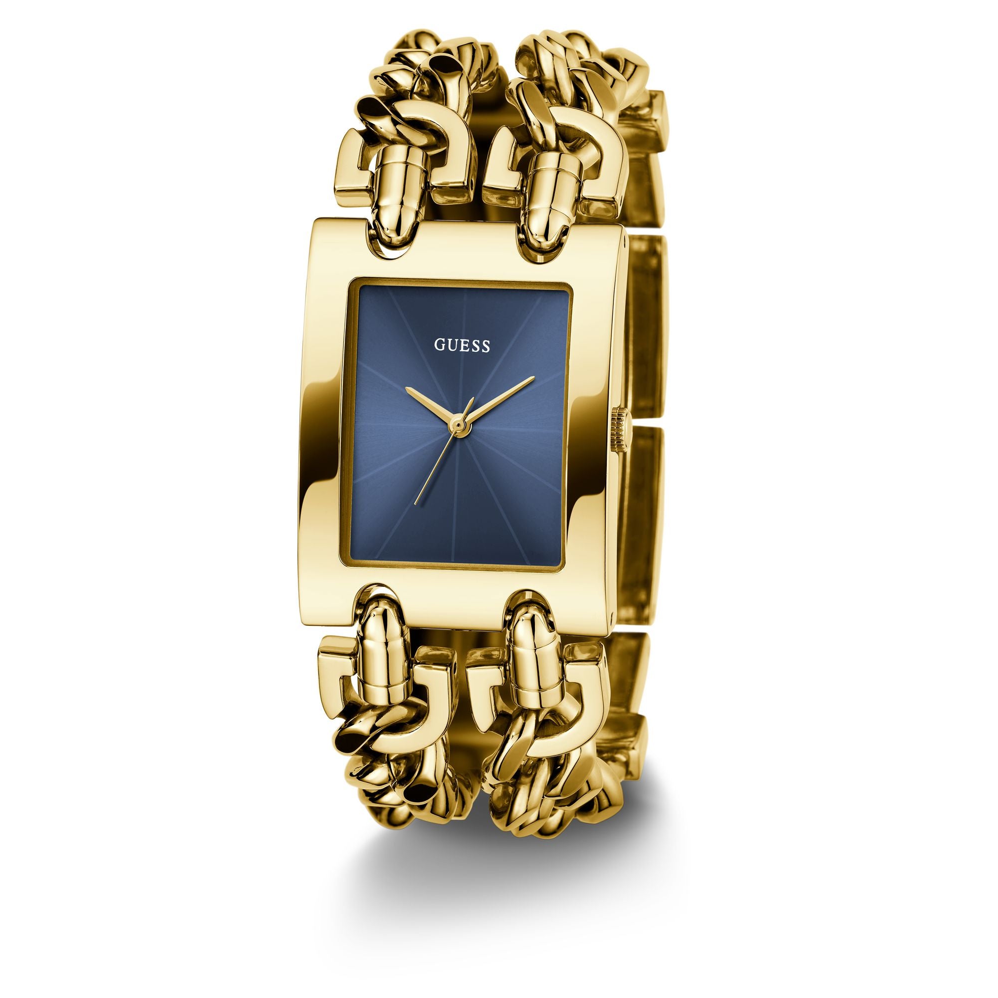 Guess Rectangle 28mm Blue Dial Analog Women Watch - GW0740L3 Watch Guess