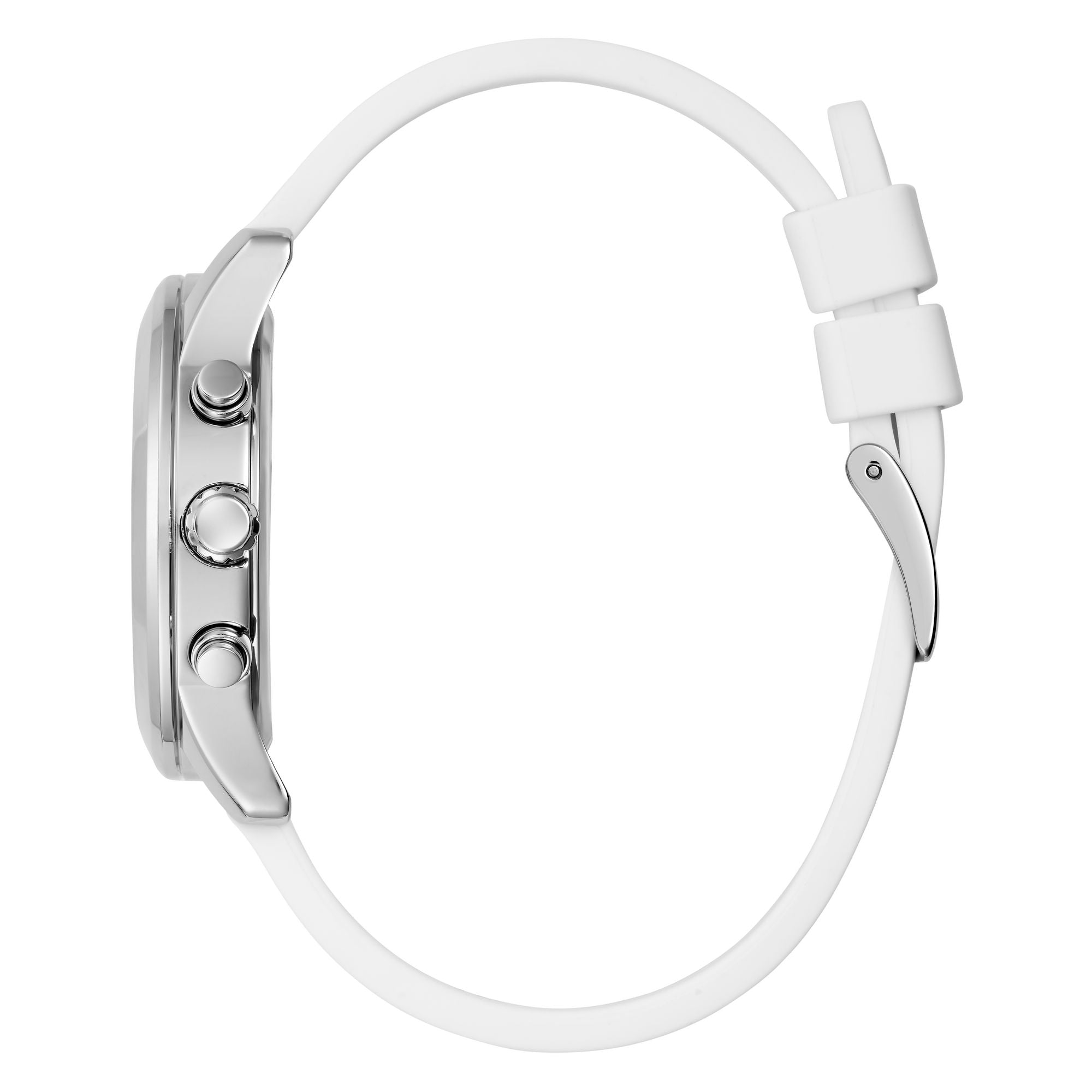 GUESS Silver Round Dial Analog Women's Watch - GW0560L1 Watch Guess