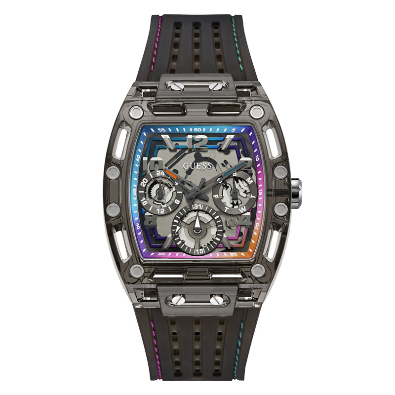 Guess Rectangle 42mm Black Dial Analog Men Watch - GW0499G14 Watch Guess