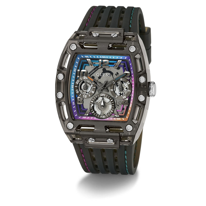 Guess Rectangle 42mm Black Dial Analog Men Watch - GW0499G14 Watch Guess