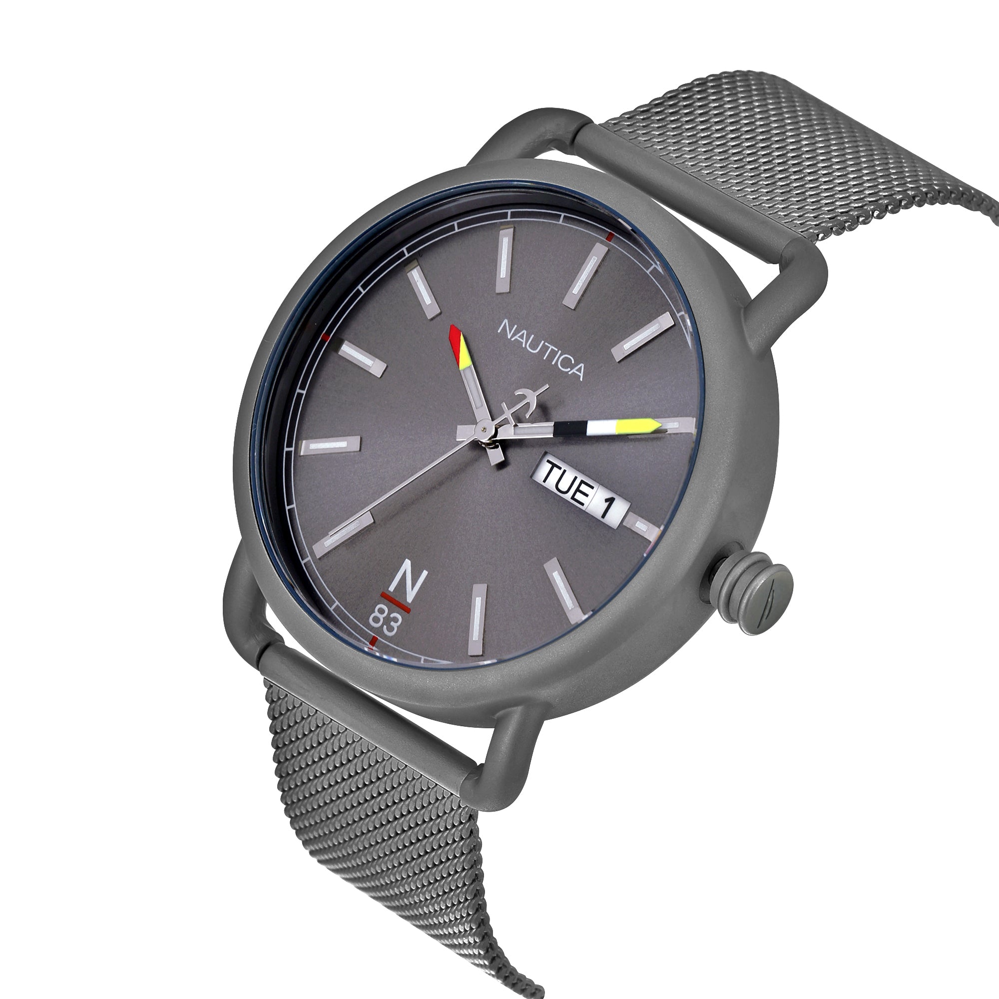 Nautica Round 44mm Grey Dial Analog Men Watch