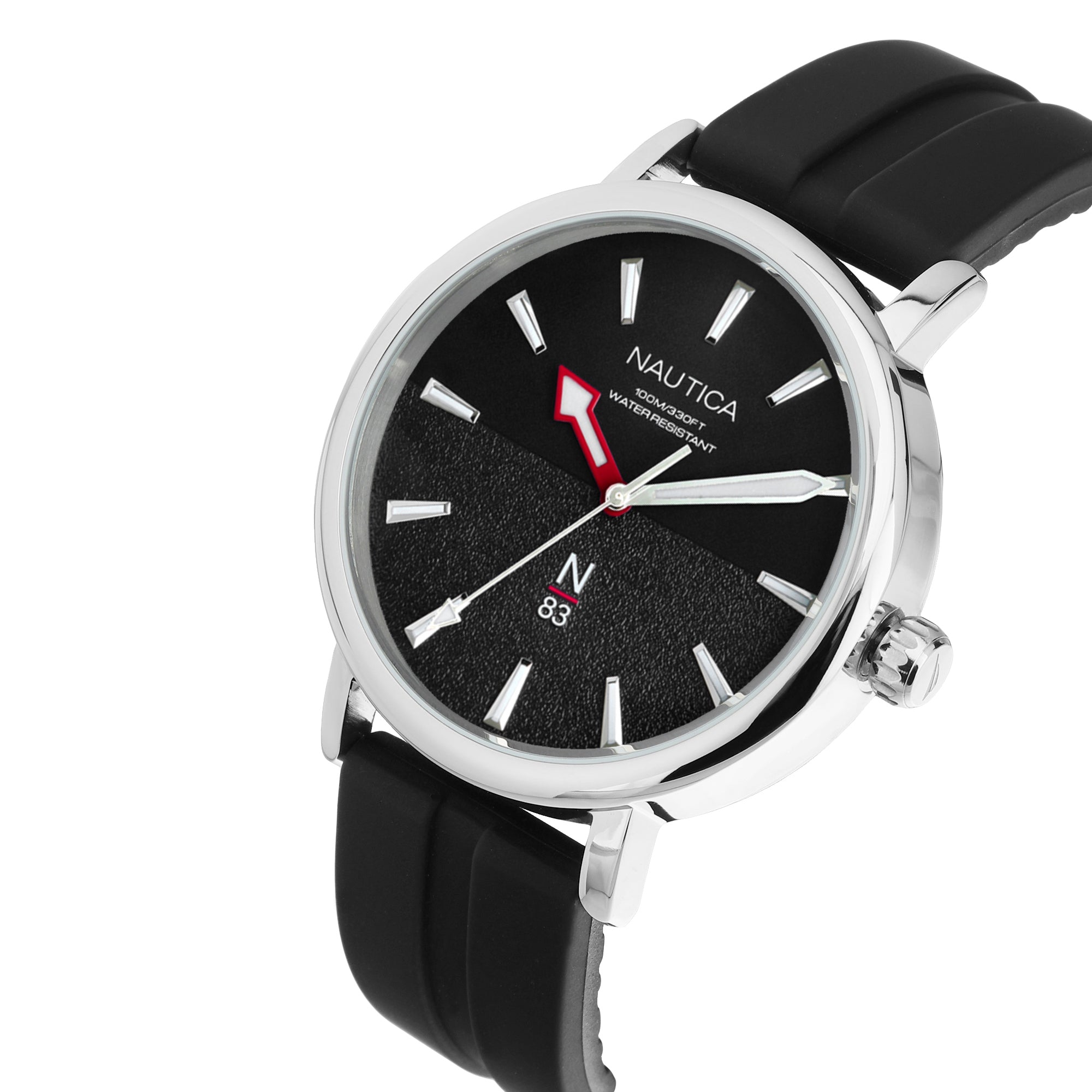 Nautica Round 42mm Black Dial Analog Men Watch Watch Nautica