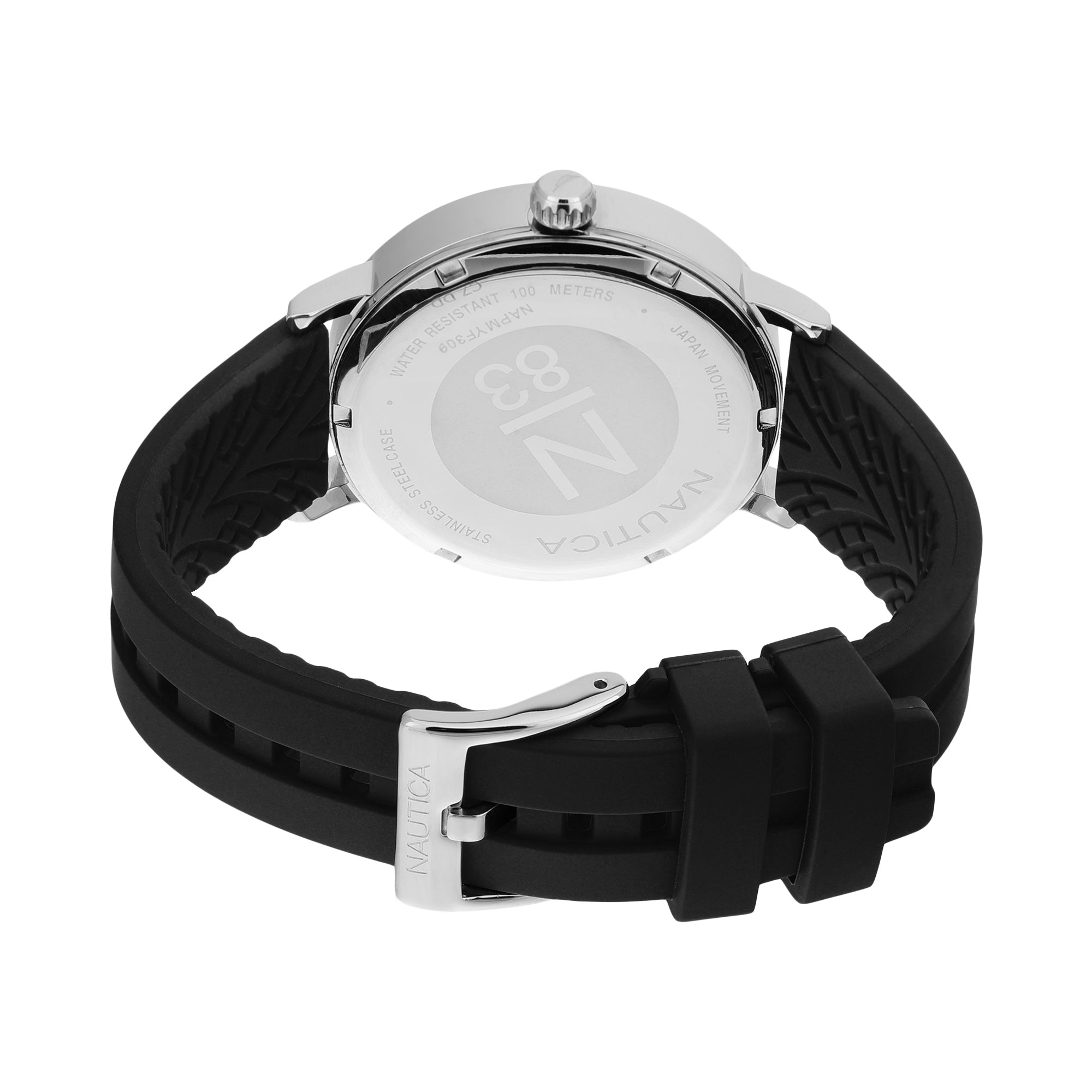 Nautica Round 42mm Black Dial Analog Men Watch