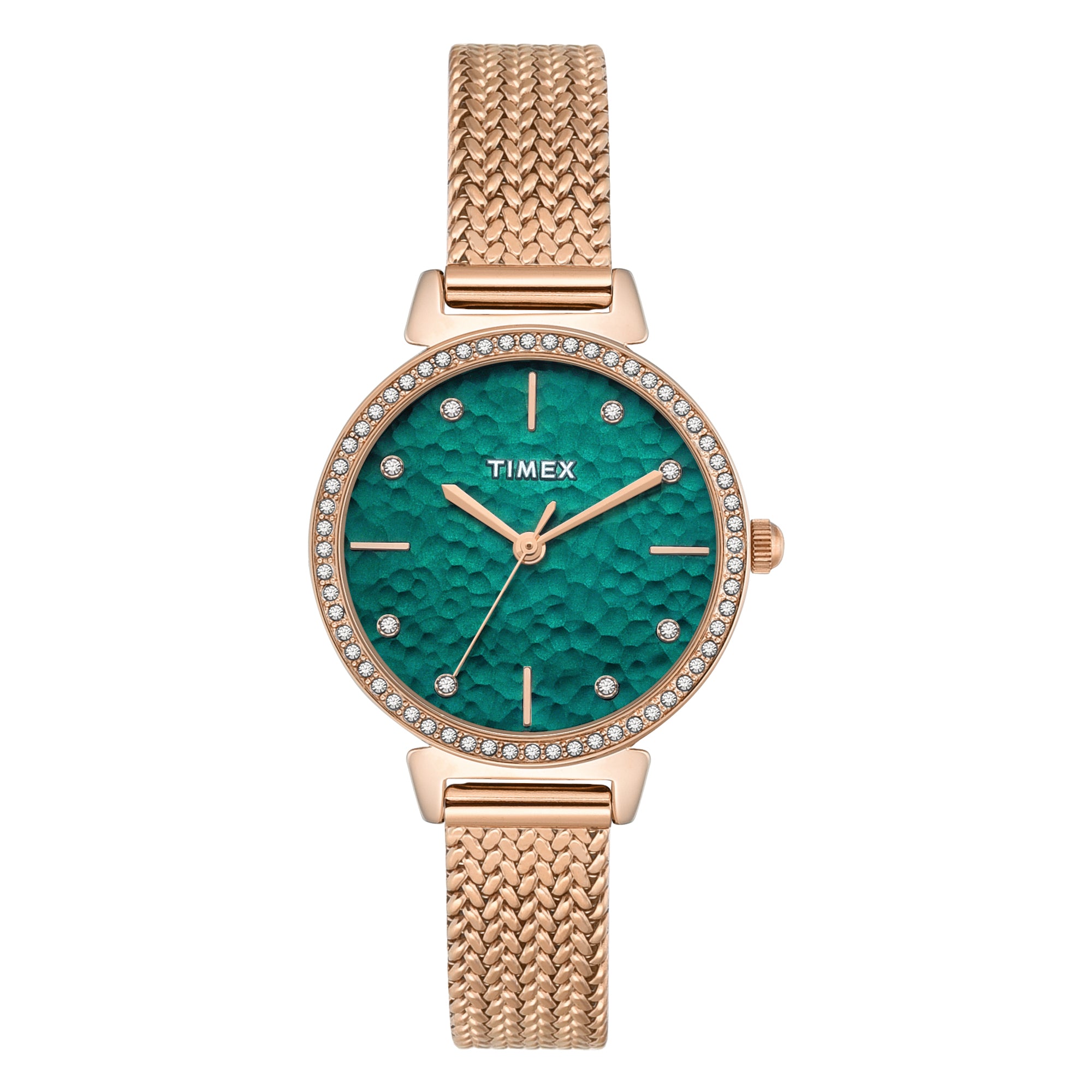 Timex Trendline Round 32mm Teal Dial Analog Women Watch - TWEL22305
