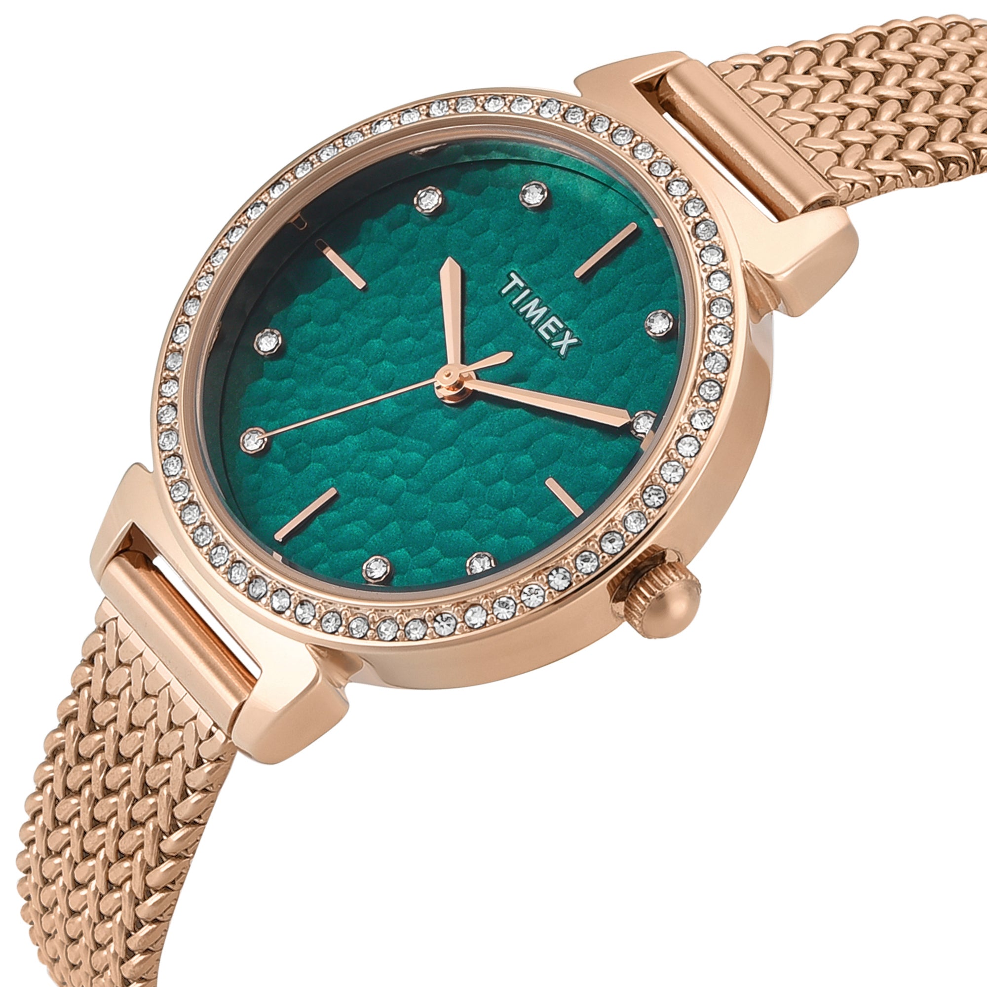 Timex Trendline Round 32mm Teal Dial Analog Women Watch - TWEL22305